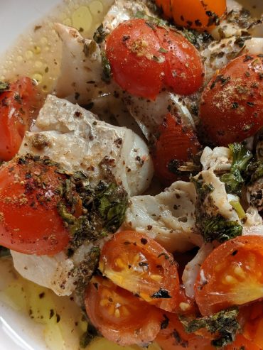 Tomato and Herbed Cod
