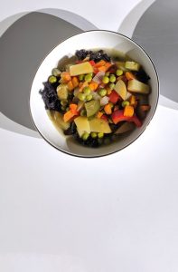 Happy Food Vegetable Soup. Photo by Charles Malene for MoodyEater™