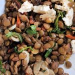 Marinated Lentils with Spiced Walnuts and Basil