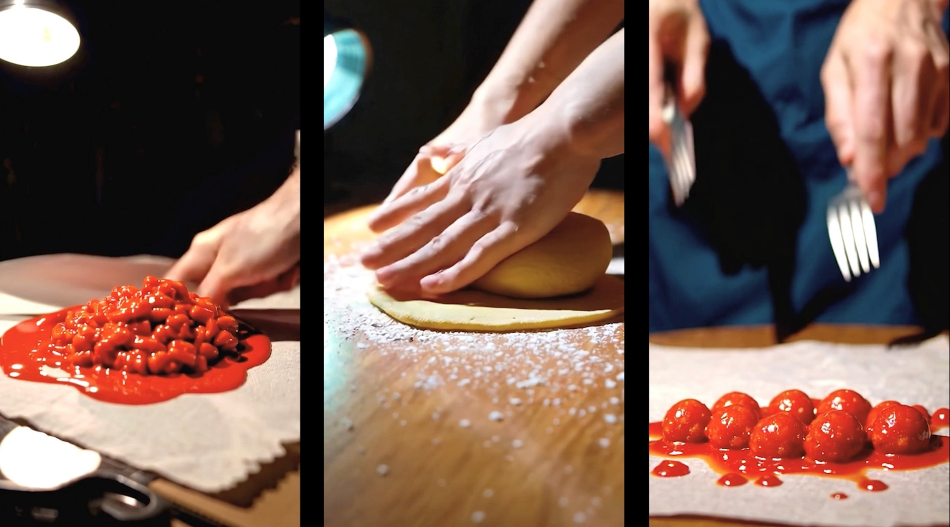 Sora Open Ai cooking a Moody Eater 's meatball recipe