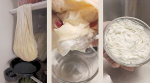 Simple process of how to make cream cheese once you've made yogurt. Photo by Charles Malene for MoodyEater™