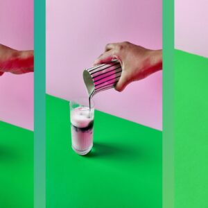 Step-by-step on how to make a beet root matcha. Photo by Charles Malene for MoodyEater™