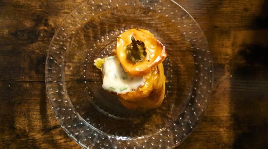 Ottolenghi's Stuffed Peppers with Lamb (or Minced Meat) and Mint Yogurt. Photo by Charles Malene for MoodyEater™