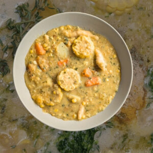 Best Trini Corn Soup with the 'Hotsteppa' Shortcut. Photo by Charles Malene for MoodyEater™