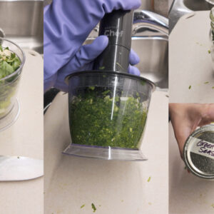 Make Trini green seasoning. Photo by Charles Malene for MoodyEater™