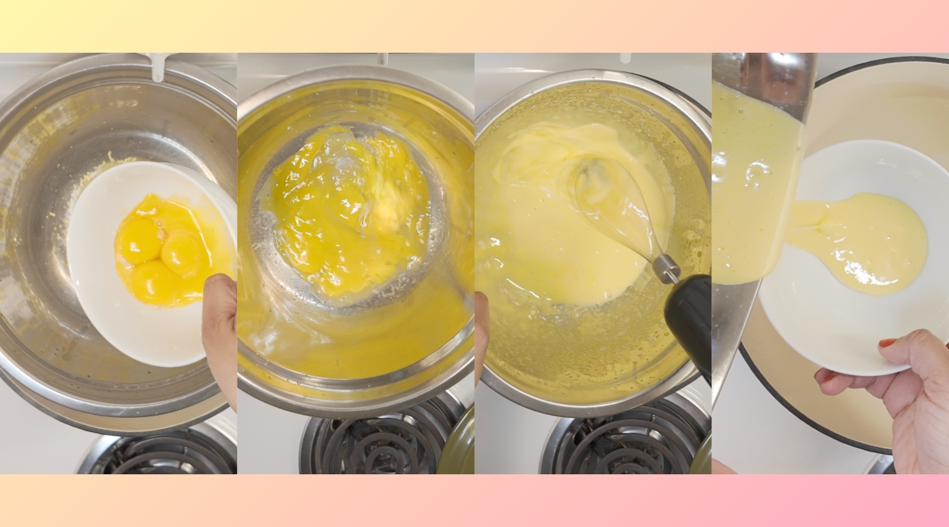 MoodyEater Simple Easy Lemon Zabaglione step 4-7 - whisking eggs