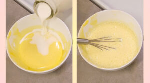 MoodyEater Simple Easy Lemon Zabaglione steps 8 and 9 - whisking custard. Photo by Charles Malene for MoodyEater™