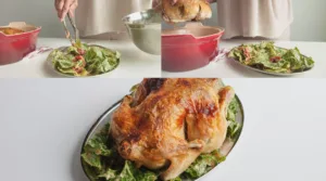 Cafe Cecilia's roasted chicken served on bed of Datterini tomatoes and aioli salad. Photo by Charles Malene for MoodyEater™