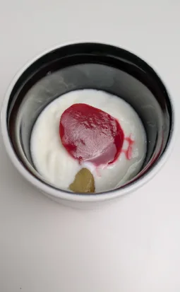 Beet yogurt dip. Photo by Charles Malene for MoodyEater™