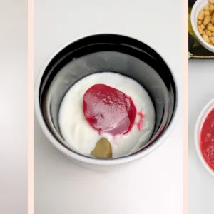 Beet yogurt dip. Photo by Charles Malene for MoodyEater™