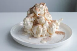 Mini meringue drops with whipped vanilla cream. Photo by Charles Malene for MoodyEater™