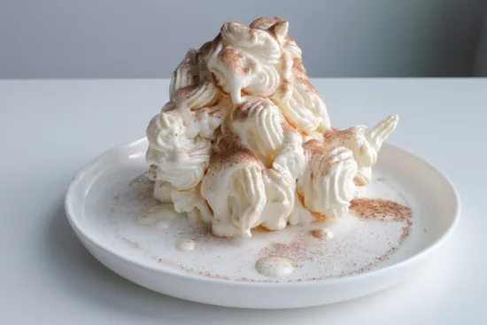Mini meringue drops with whipped vanilla cream. Photo by Charles Malene for MoodyEater™