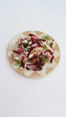 Radicchio Beet & Walnut Salad. Photo by Charles Malene for MoodyEater™