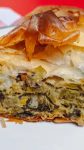 Close-up of Callaloo Spanakopita. Photo by Charles Malene for MoodyEater™