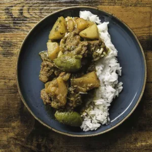 Puerto Rican Carne Guisada from Diasporican cookbook. Photo by Charles Malene for MoodyEater™